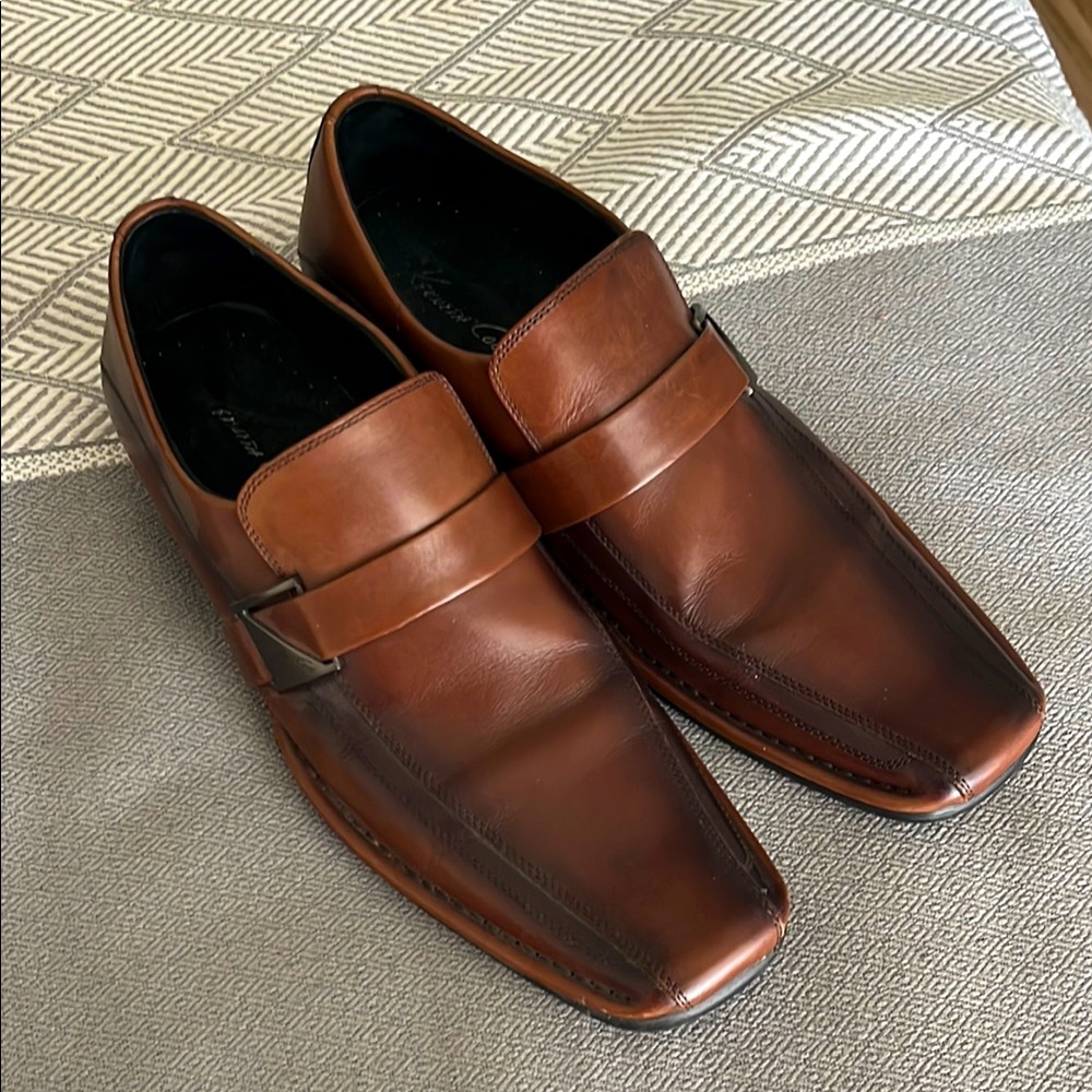 Kenneth Cole Brown Leather Men's Loafers w/ box